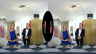 Beautiful blonde MILF in hot scene with cum shot and anal sex