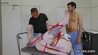 Kinky teen in anal therapy in a mental health institution