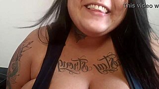 Mary Jhuana's homemade JOI video with natural tits and begging for cum