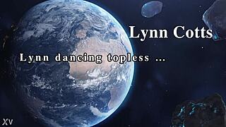 Lynn dancing half-naked