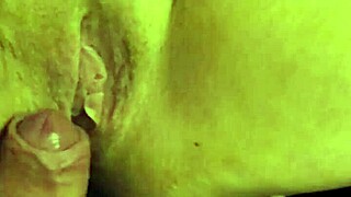 Shaved pussy of my BBW wife gets fucked hard