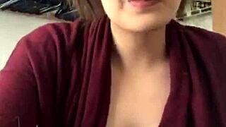 Hot and sexy woman with beautiful big chest