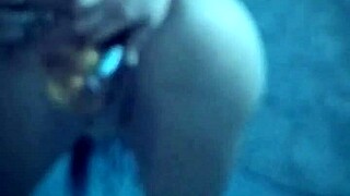 Hot and steamy solo play with favorite toy