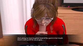 3D game with Mary's expert handjob and deepthroat skills