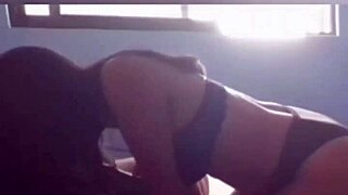 Young woman seduces much older man and gives him a deep blow job
