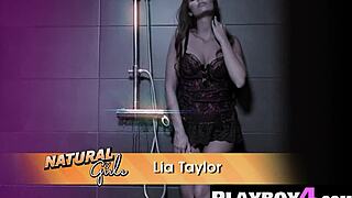 Petite Lia Taylor's solo striptease and hardcore sex scenes