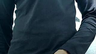 Skinny twink masturbates and shows off his penis