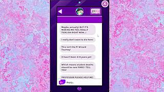 Magical sexting with a wizard’s member