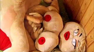 Future sex robot fucks real doll in hot scene