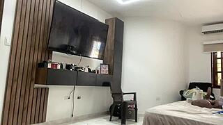 Big ass Latina gets spied and fucked