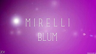 Beautiful transsexual Mirelli Blum's anal scene in hot