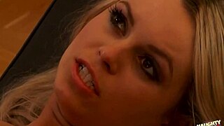 Skinny blonde gets her pussy pierced and fucked doggystyle
