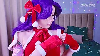 Elf misato loves DP on Christmas eve