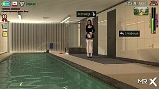 Erogames - Hot shower scene in a fashion business