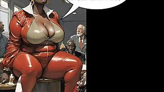 Big ass ebony gets fucked in cartoon style