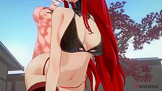 Eris and Roxy in a wild threesome hentai adventure
