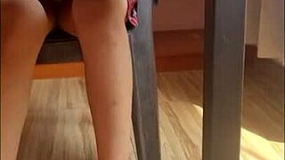 Nataly from UBA in her miniskirt shows her beauty
