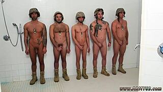 Gay army doctor has his hands full with anal and blowjobs
