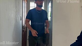 A Latina gives a mechanic a satisfying blowjob and anal sex