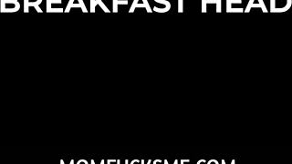Stepmother Anissa Kate shows off her oral skills
