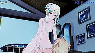 Lumine and Keqing's passionate encounter in 3D hentai