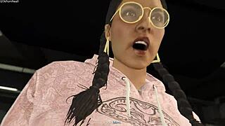 POV experience of hot sex in Grand Theft Auto V game