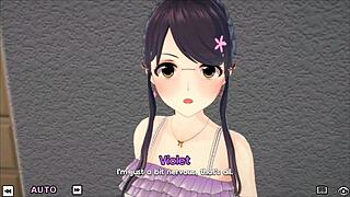 Hentai3D game with a special harem class called Violet