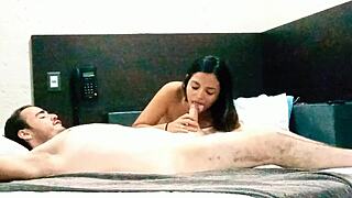 Big tits homemade video with oral and hardcore sex