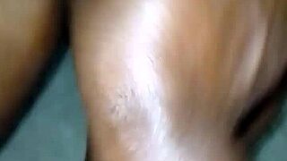 Interracial couple enjoys sex toys and squirting