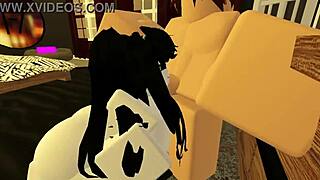 This is the first part of a porn video with a cartoon character who does not stop sucking