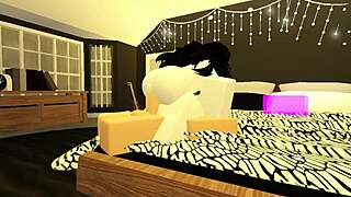 This is the first part of a porn video with a cartoon character who does not stop sucking