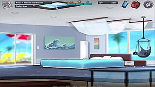 Animated hentai of Japanese erogame Summer time saga unc part 35 with commented gameplay