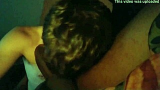 Gay cock sucking in a homemade video with rough sex