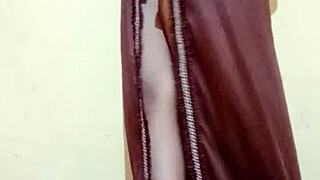 Shilpa Bhabhi's masturbation scene with an emphasis on her body