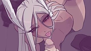 Miruko’s post-workout satisfaction in animated porn