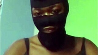 Black beauty Cyndy as a slave learns BDSM skills from her master