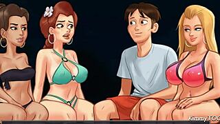 College babes play spin the bottle for big cock
