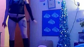 Beautiful webcam performer, sexy strip tease