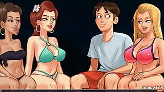College babes play spin the bottle for big cock