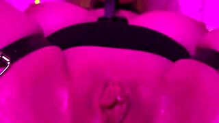 Slutty demon girl enjoys playing with anal pleasure
