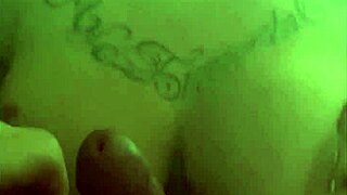 Tattooed babe gets a cumshot after intense oral and breast sex
