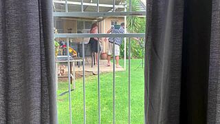 I saw my neighbors having sex in their backyard and I got excited