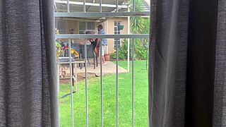 I saw my neighbors having sex in their backyard and I got excited