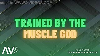 Gay BDSM audio story with muscle worship and cock worship
