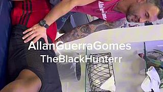 Gay MMA fighter Allan Guerra's steamy sauna session turns into a business deal