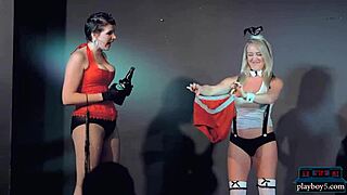 Femdom fetish comedy show with 50 shades of improvising