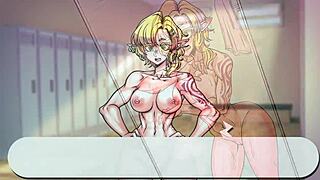 Lewd gym 1: A succubus blowjob on our first day