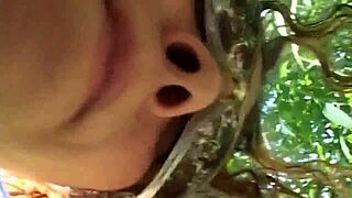 A mature woman in public has an orgasm with a man she just met