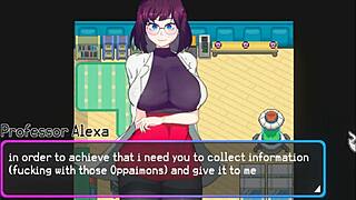 Squirt and cum in Oppaimon hentai game, a wild ride