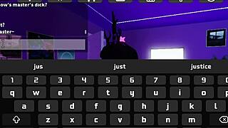 Roblox expert teaches new slut how to pleasure him in various ways